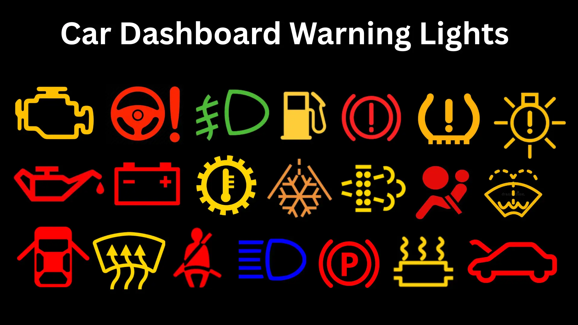 45 Car Dashboard Warning Lights: Symbols and their Meanings