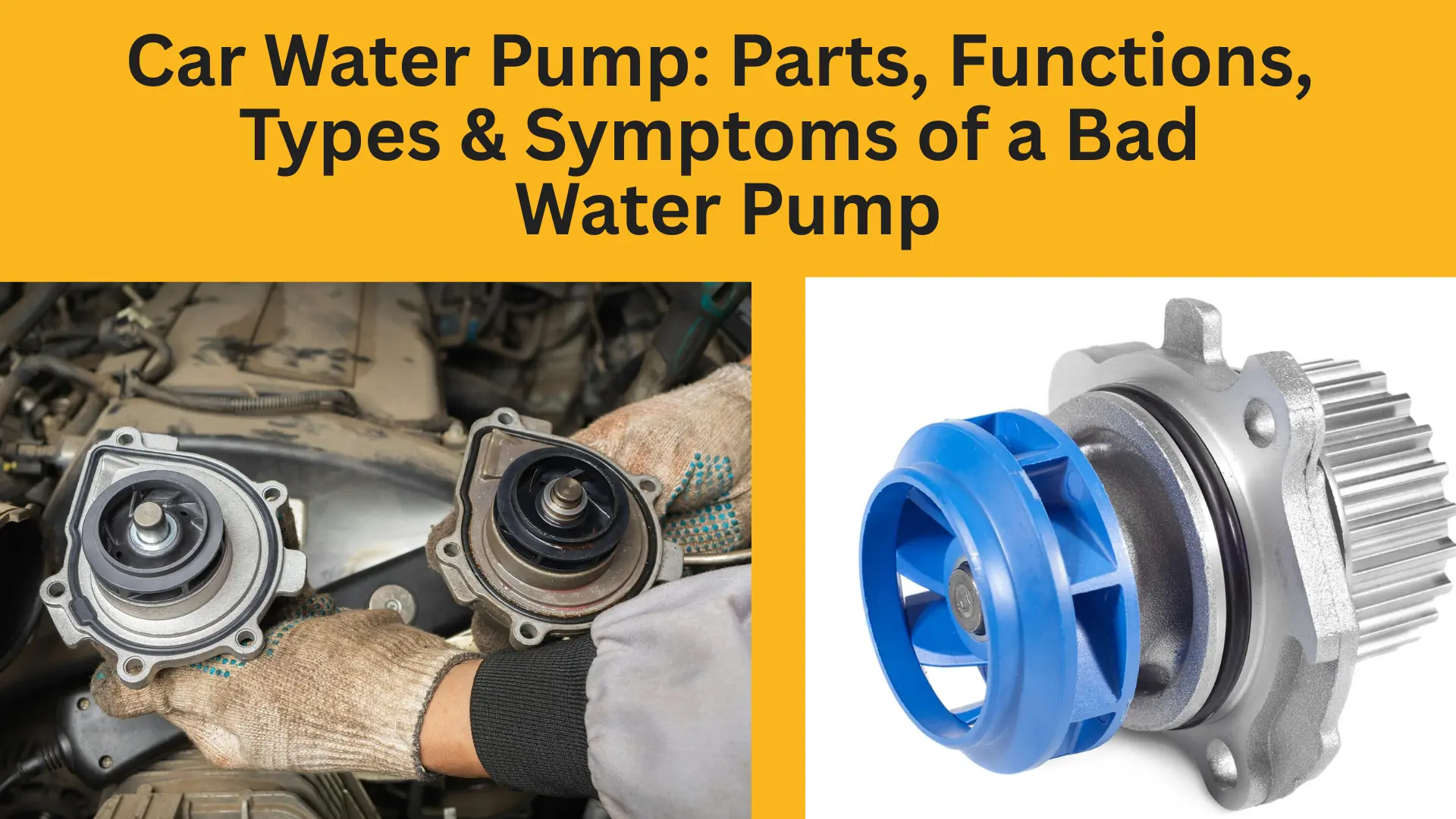 Car Water Pump: Parts, Functions, Types & Symptoms of a Bad Water Pump